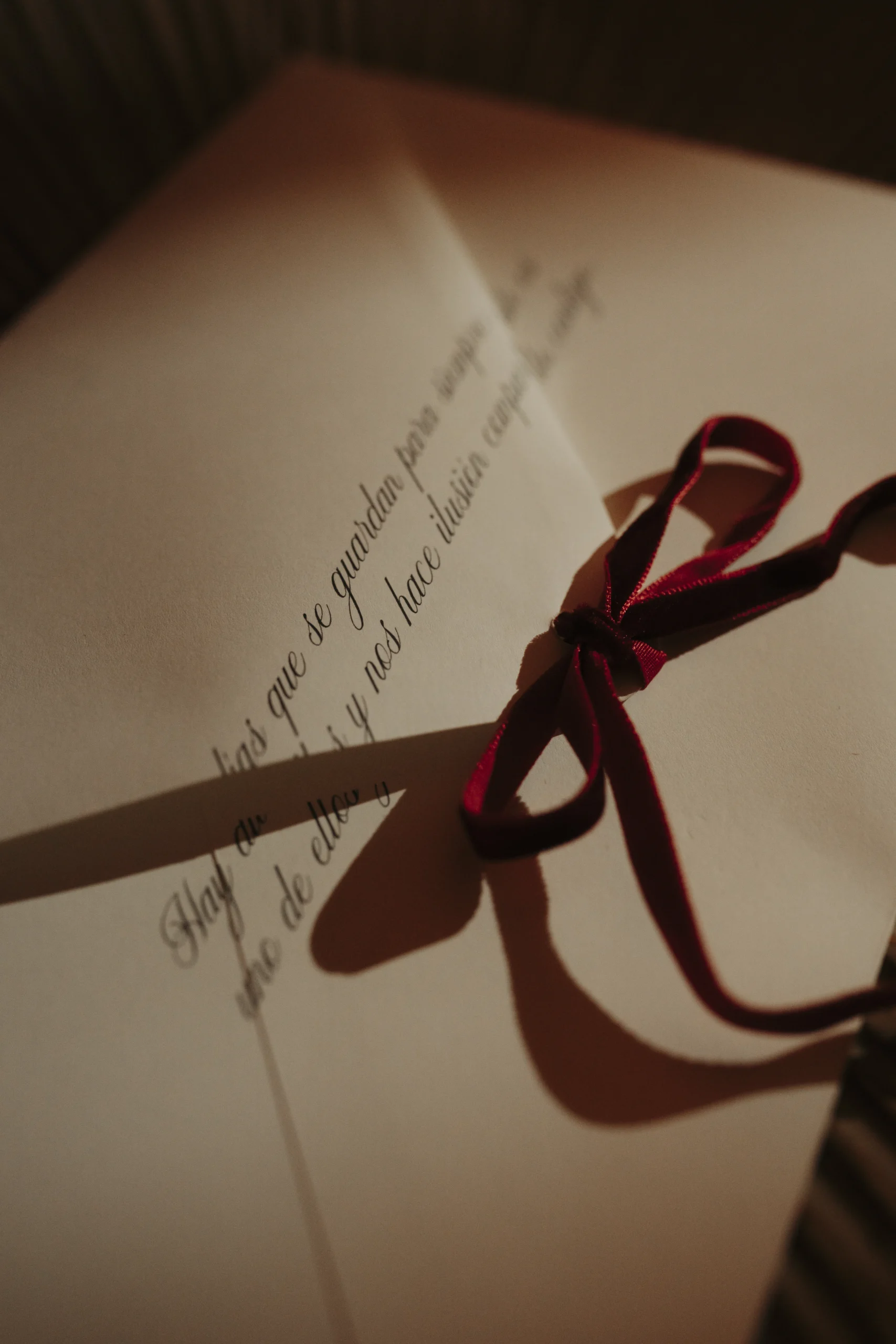 Detalle de papelería de boda